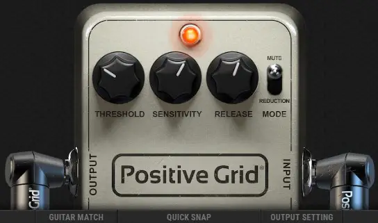 A noise gate pedal model in BIAS FX 2