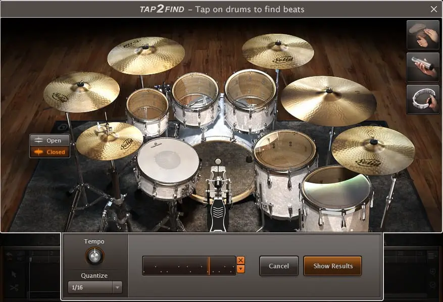 mt power drum kit 2 adjust tempo