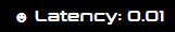 Screenshot of the latency display in Noise-Box Amplificator