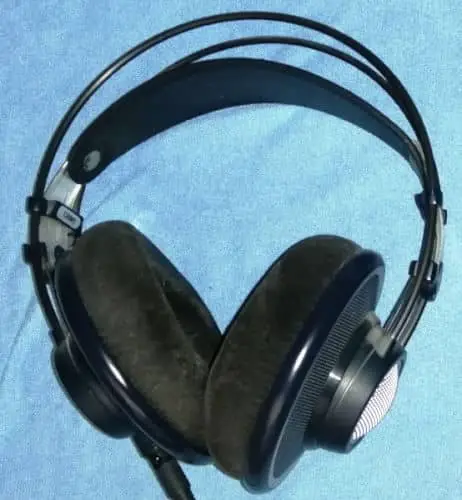 Photo of a pair of AKG-K702 open back headphones