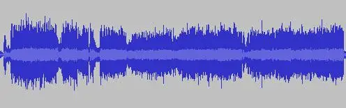 Screenshot of a waveform from an audio editor application