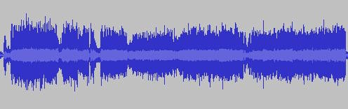 Screenshot of a waveform from an audio editor application