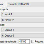 Screenshot of part of the audio device settings dialog in Reaper